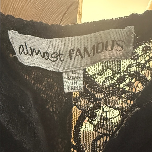 Almost Famous Black Mini Dress - Picture 3 of 5